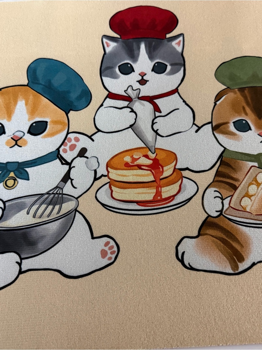 Mofusand chef cats desk mat:)
